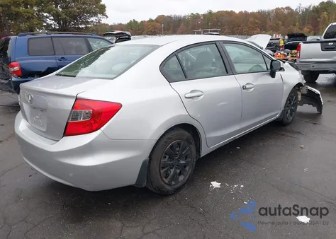 2012 Honda Civic Lx from USA, damaged, VIN 19XFB2F58CE375634
